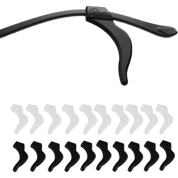Brilleøre-greb Brille Anti-slip Brille Remholder, 10 Par Blød Silikone