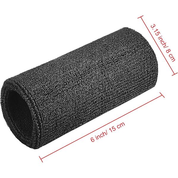 6 tum handledsskydd Sport handledsskydd Elastiska atletiska handledsskydd för sport Black