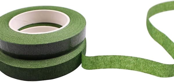 2 ruller 1/2\" bred 30 yard blomstertape til buketstilk indpakning blomsterhåndværk (grøn)