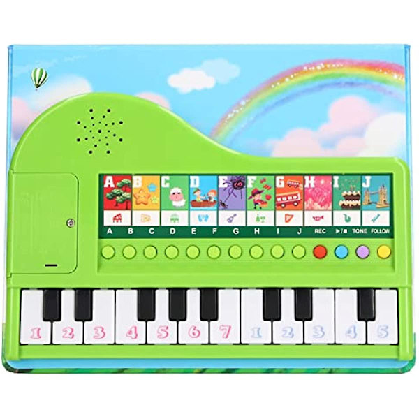 Lasten Pianolelukirja, jossa on opetuksellinen tallennustoiminto, pianolelukirja, lasten musiikkilelu, lahja pojille ja tytöille, varhaiskasvatuksen palapelit