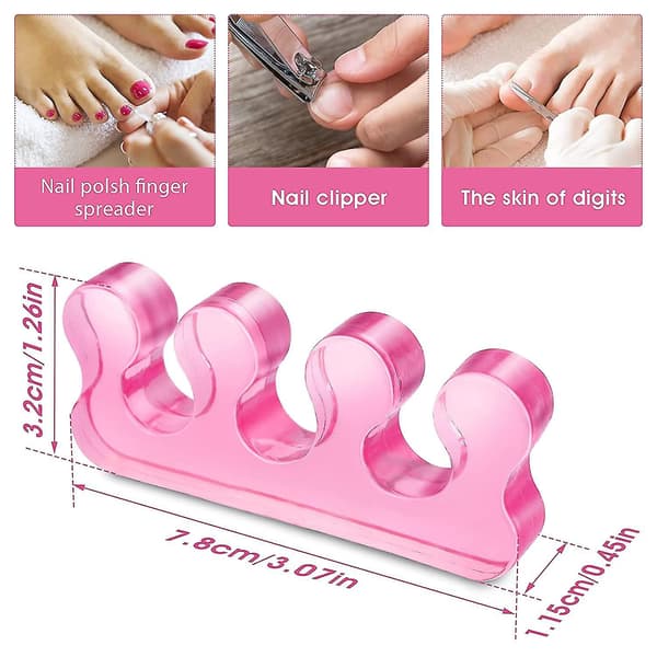 8-pack gel nagellack tåavdelare
