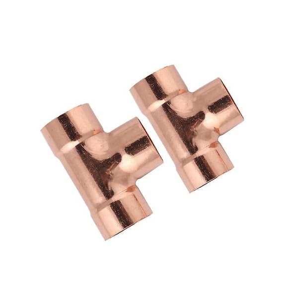 Lodding Kobberfittings - Lik T-Stykke 14 Cm - Conform Grå2 Stk