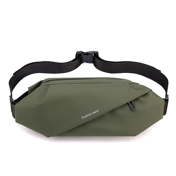 Remväska, Fashionable Crossbody Bag, Herrbröstväska, Dam Multifunktionell Cykelaxelväska Military Green