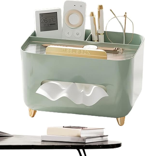 Tissue Nattbord - Multifunksjonell Tissue Oppbevaringsboks, Moderne Tissue Dispenser | Tissue Nattbord Organizer