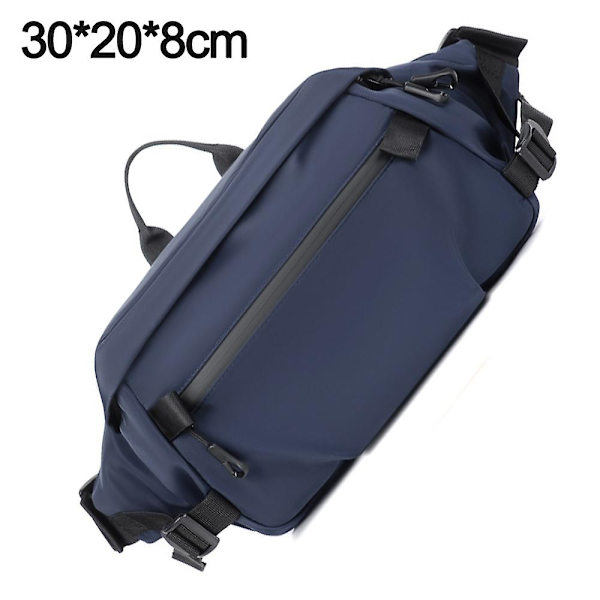 Fanny Pack för män och kvinnor i plusstorlek, midjeväska, gym, utomhus, modebälte, midjeväska blue