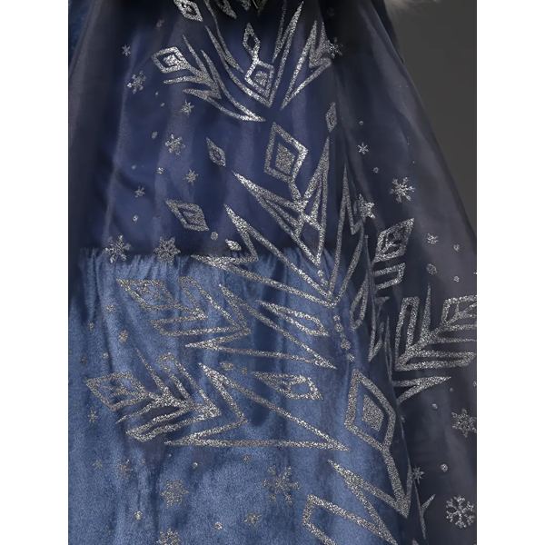 Flickor Barn Halloween Snöflinga Prinsessa Kostym Flickors Maskeraddräkt, Barnkläder 140cm