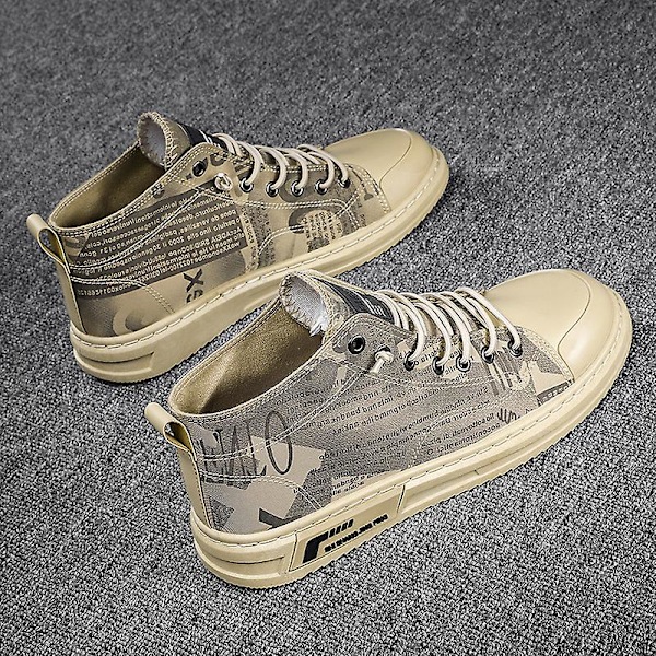 Herre Casual Sko Komfortable Flade Moderne Skridsikre Udendørssko 1Gbh087 Khaki EU 41