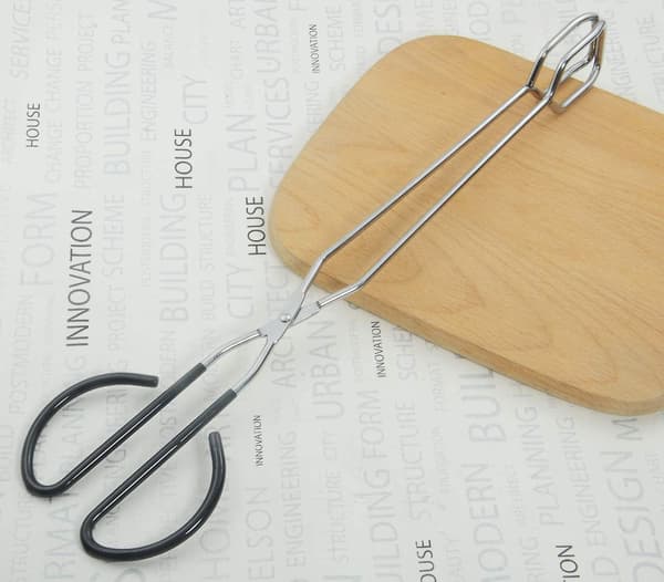 Ekstra lange saksetænger 40 cm rustfrit stål grilltænger