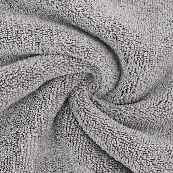 Korallfleece Handduk för Hår, Absorberande Hårhandduk (2 Grå)
