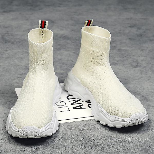 Sneakers til mænd og kvinder - Åndbare løbesko, moderigtige sportsko Nk08 Beige EU 41
