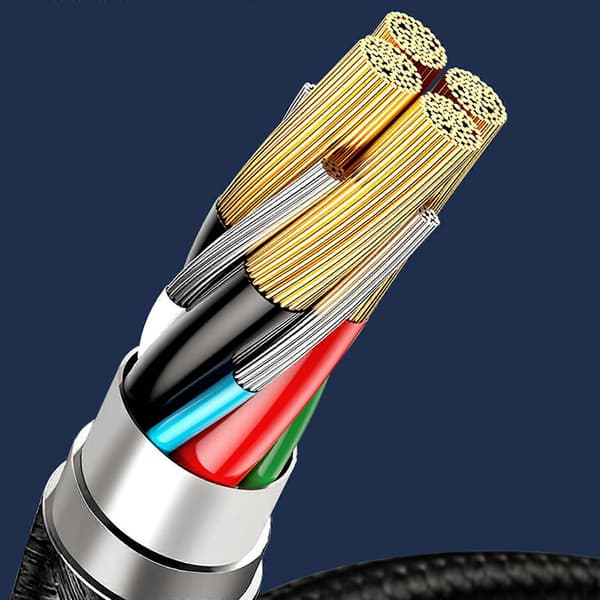 Multi USB Kabel USB C til USB C Kabel Nylon Ladekabel USB C til Type C Hurtig Ladekabel til Telefon Laptop Tablet