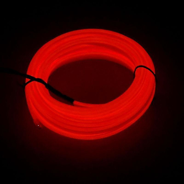 5m Bil Interiör Tillbehör Atmosfär Lampa Kallt Ljus Linje Diy Dekorativ Instrumentpanel Konsol Auto Led Ambient Ljus Red 5 meters