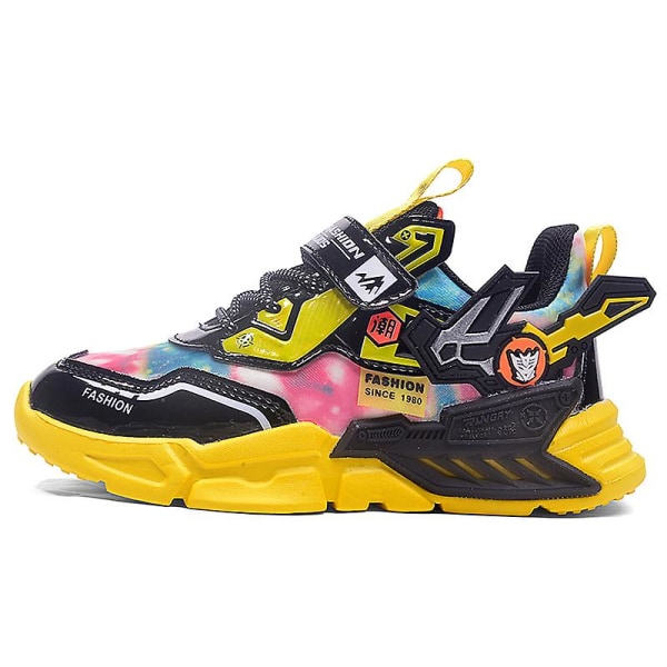 Børnesneakers Åndbare Løbesko Moderne Sportssko 606 Yellow EU 32