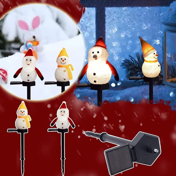2-pack LED solcellslampor Vattentät Gård Dekoration