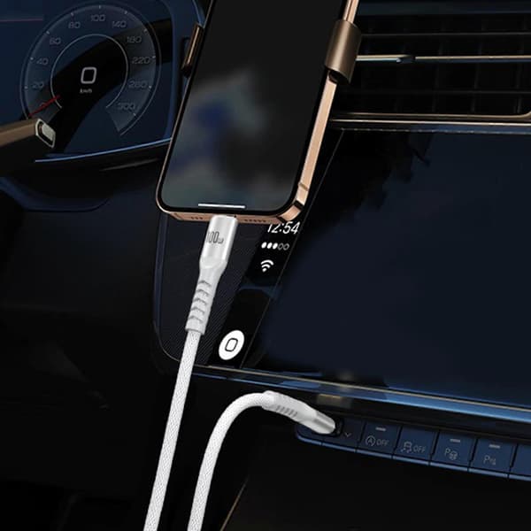 Hurtig USB C til USB C Opladerkabel 100W Strømforsyning Datakabelledning til Telefoner Tablets 200/300cm Lang