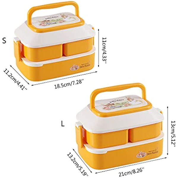 Bentolådor för vuxna Bento Lunch Box för barn Barn Hållbar läckagesäker för måltider på språng Bpa-fri livsmedelssäkert material