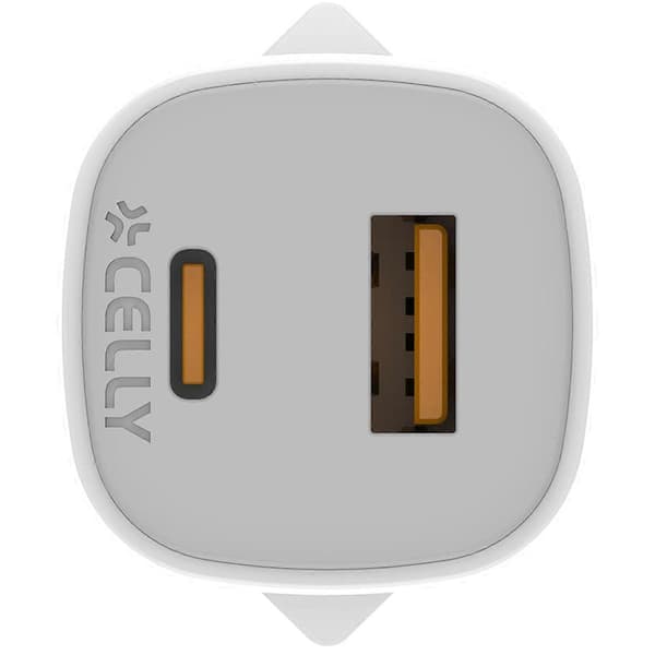 USB-oplader GaN 1 x USB-A + 1 x USB-C PD 25W