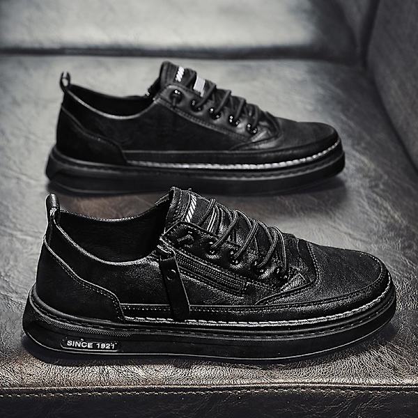 Herre Casual Sko Lædersko Board Sko Frc928 Black EU 41