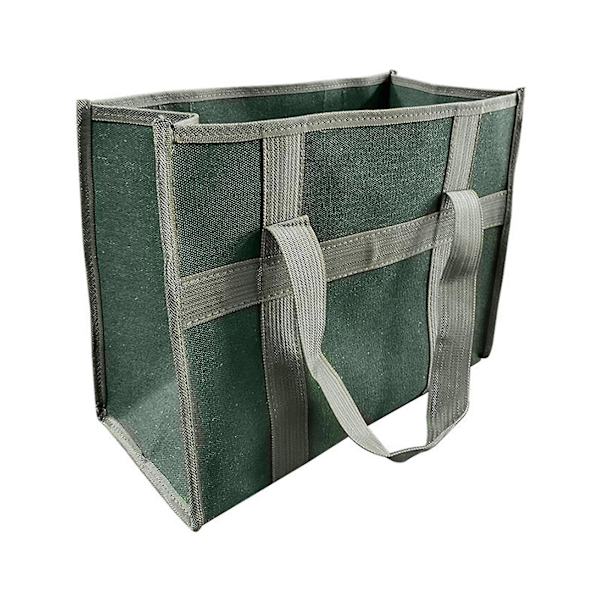 Elektriker Værktøjstaske Vedligeholdelsesværktøj Opbevaringstaske Slidstærk Stor Kapacitet 43X21X21CM Army Green Kit-Handbag 084 5