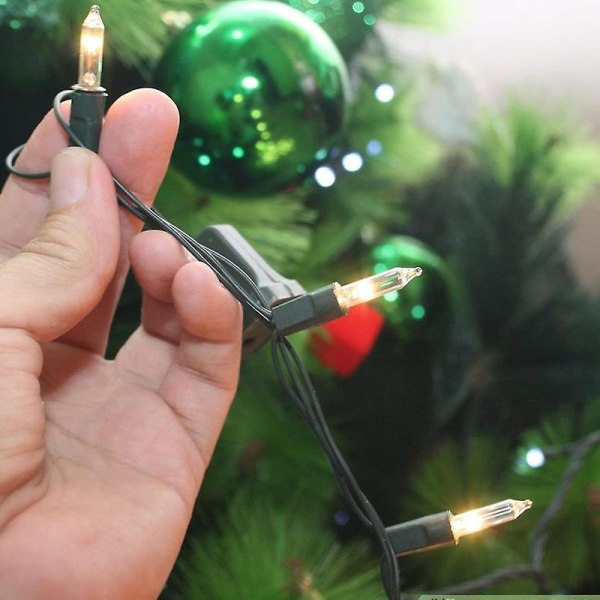 Juleminilykter, 50 LED-lys med UL-sertifisering White