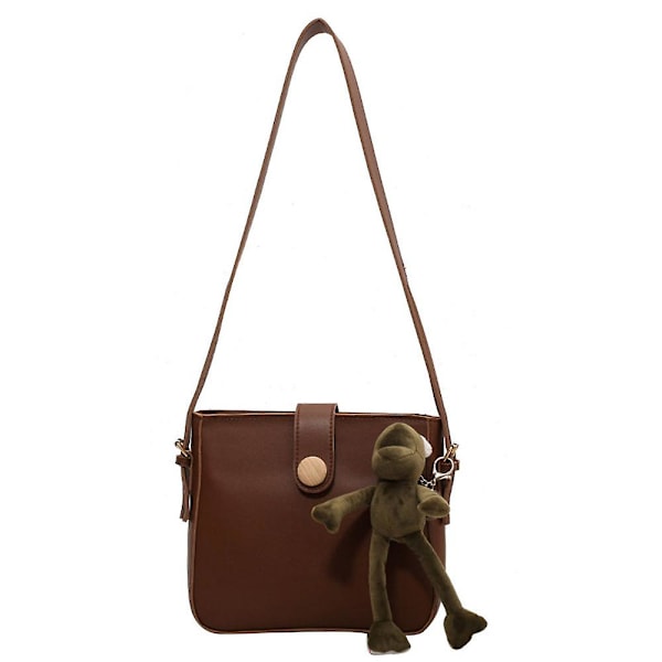 Crossbody Vesker For Stropp Håndveske Crossbody Sling Vesker For Kvinner| Vegansk Skulderveske i Lær brown