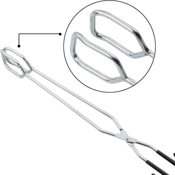 Ekstra lange saksetænger 40 cm rustfrit stål grilltænger
