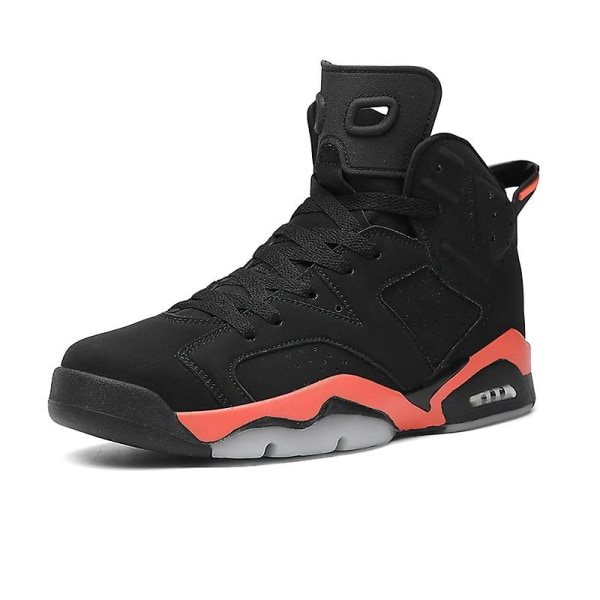Herr Basketbollskor Lätta Andningsbara Promenadskor Athletic Fashion Sneakers 3Daj6 BlackRed EU 40