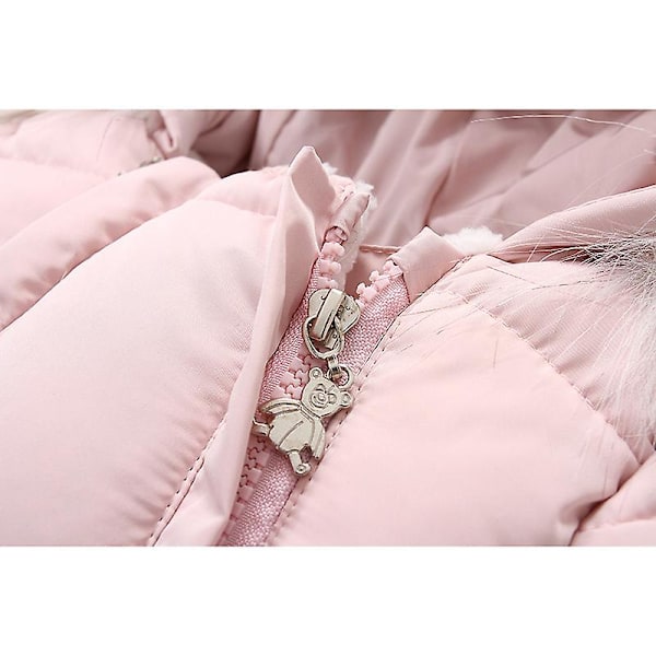 Babyflicka Vinter Snödräkt, Småbarnsjacka Kläder För Pojke Spädbarns Overall Hoodied White 18-24Y