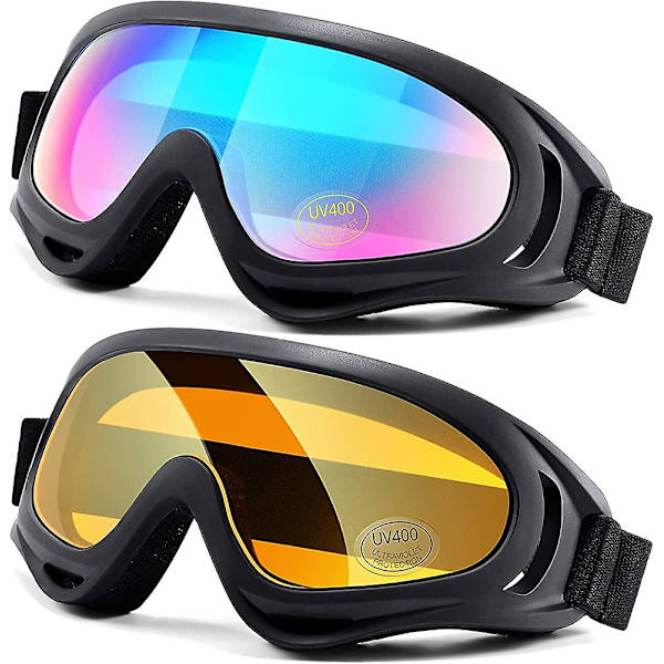 2-pack skidglasögon, Iave-kompatibla snowboardglasögon för