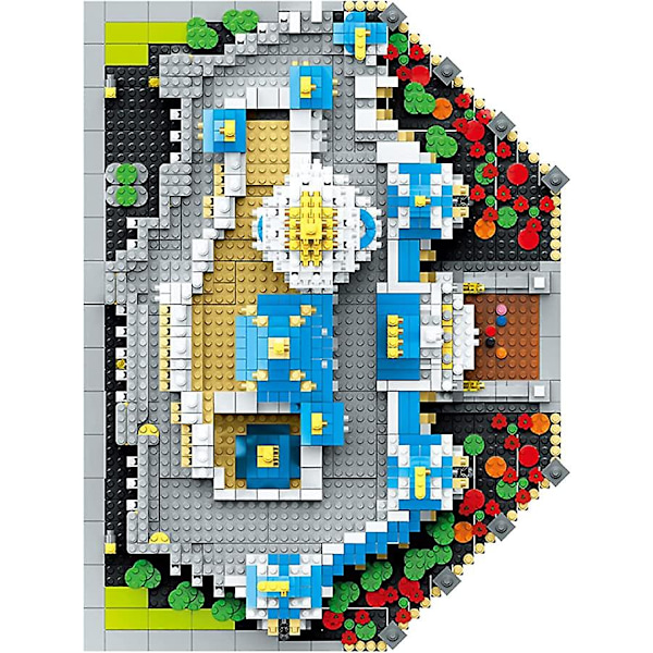 Världsarkitektur Nöjespark Big Dream Castle Modell (5297 st) Diy Micro Mini Block Byggsten Leksak För Barn Och Vuxna