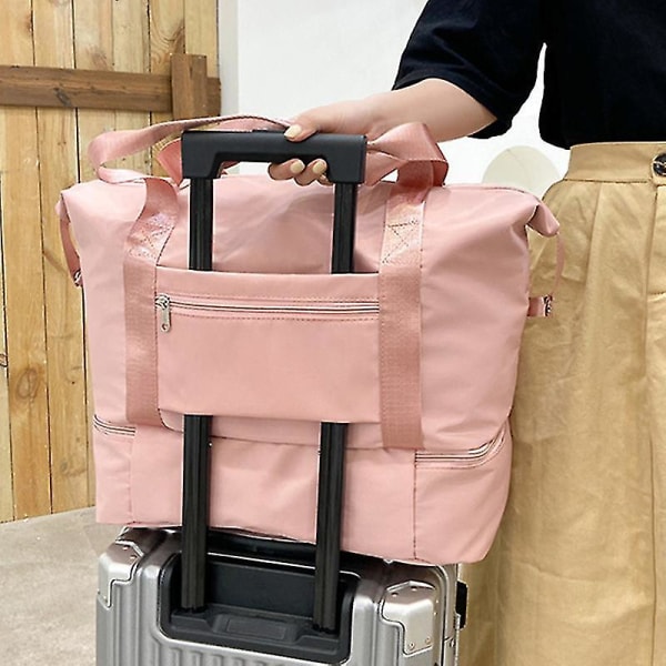 Handbagage Resekappsäck med fodral för resväska Multifunktionell stor Black