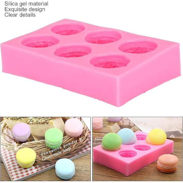 Macaron Silikonformar 3D Bakning Bröd Tårta Cupcake Dekorera Bakverk Verktyg Gör Själv-form för Kakor Choklad Tvål