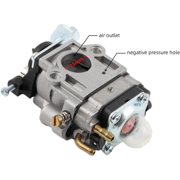 Förgasare för 52cc 49cc 43cc Röjsåg Förgasare Kit med Packning, Slang
