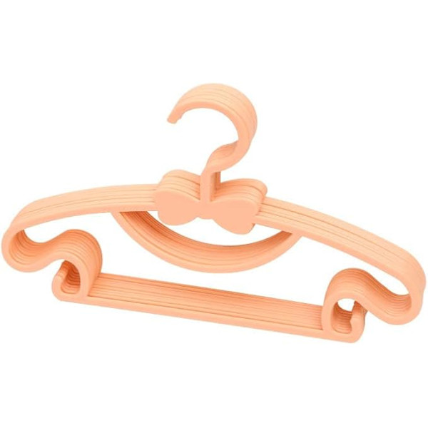 10 STK Babybøjler Til Garderobe, Multifunktionel Plast Tykke Opbevaringsbøjler Til Børn Rosetknude Tørrebøjler Til Småbørn (Orange)