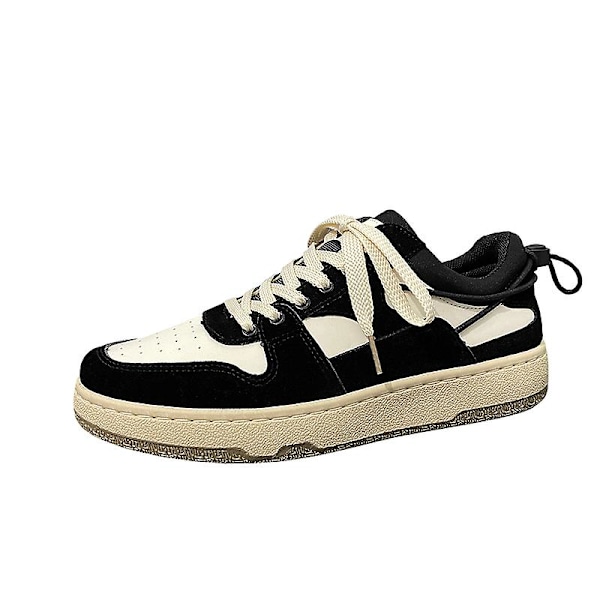 Herre Casual Sko Mode Skridsikre Flade Sko Frb28 Black EU 39