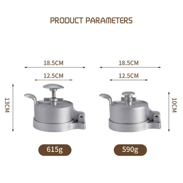 Manuell Flip-top Burger Press Patty Maker Multifunktionella Patties Making Molds för Hemkök Spring