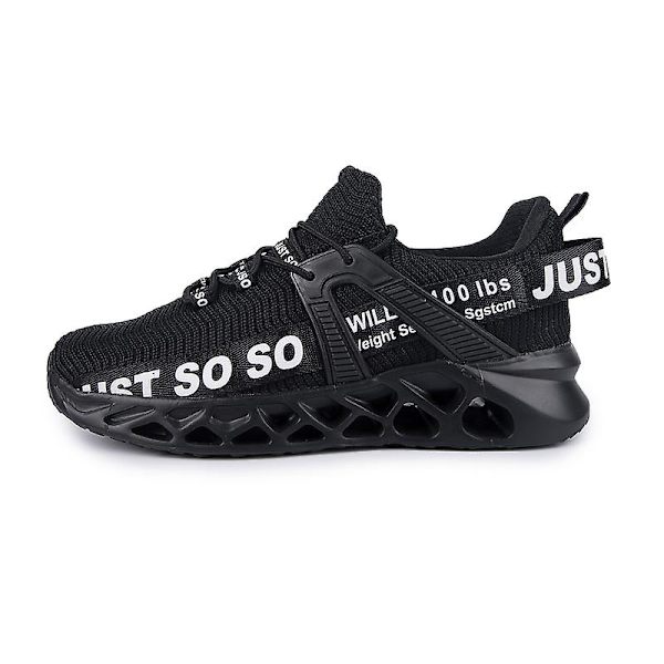 Män Kvinnor Sneakers Andas Löparskor Mode Sport Skor 3D003 Black EU 41