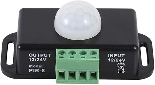 Body Security Motion Sensor Detektor Bryter med Motion Timer-funksjon for LED-lysstripe (DC 12V / 24V)