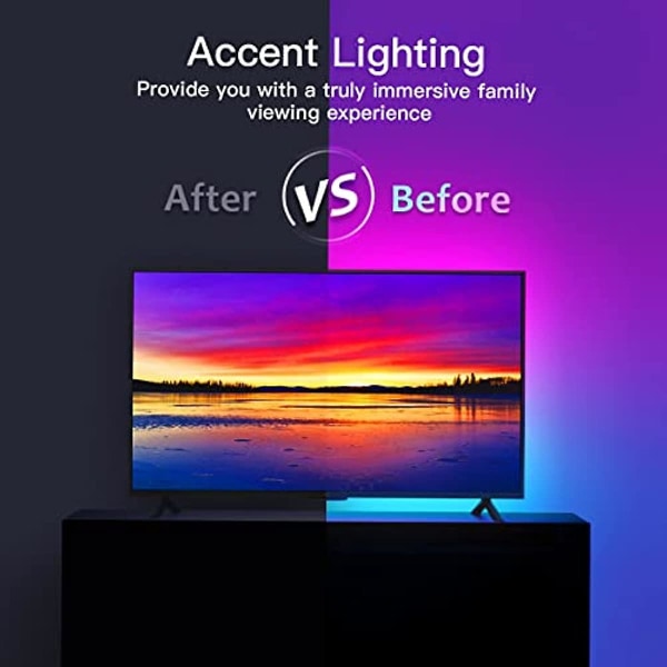 Calmgeek LED-remsor Färgförändrande LED-lampor 328ft10m 300 LED-lampor Ip65 5050 RGB-ljusremsor Leverera LED-ljuspaket För Hemljus Flexibel Remsa Li