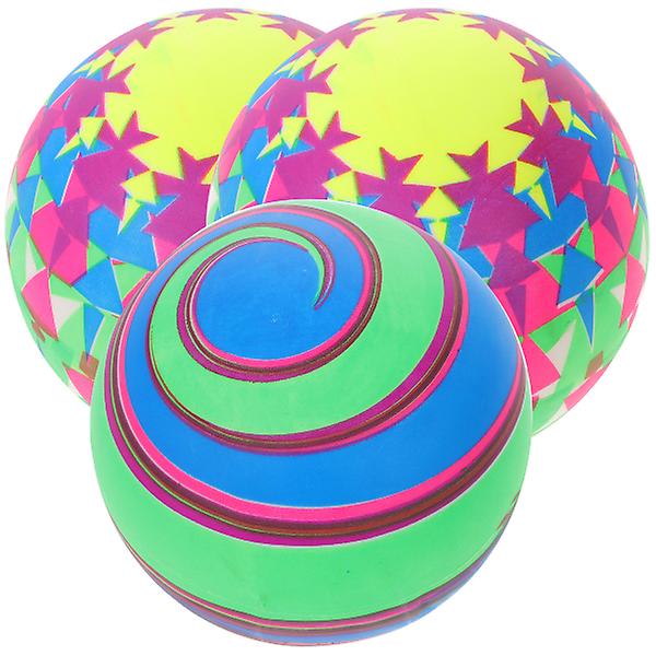 3 kpl 16 cm Sateenkaaripalloja Joustava Ympäristöystävällinen PVC Rantapallo Potkupallo Läppäpallo Lasten Lelu Sisä- ja Ulkoleikkikenttäaktiviteetteihin (satunnainen Pa 16X16 cm