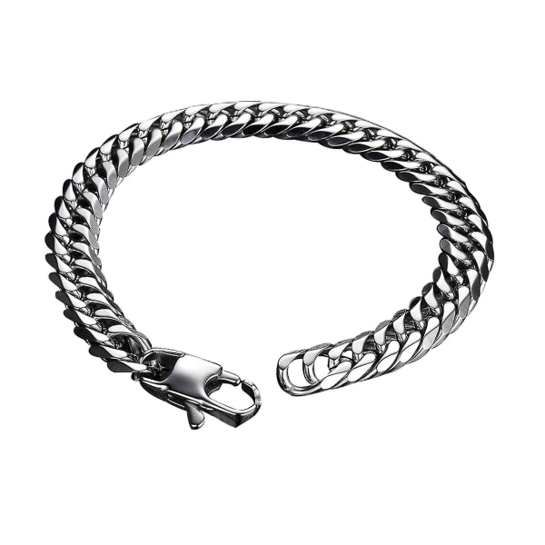 Vintage armband för män Personlig titan stål armband Tillbehör Kreativa presenter Nytt 8mmX20cm