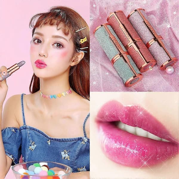 Leppeglitter Glitter Leppestift Vanntett Superglinsende Leppestift Glitterstjerne