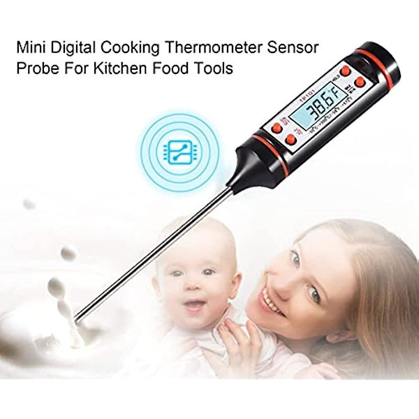 Ygerbkct Hushålls Digital Matlagning Mat Sond Termometer Kök Matlagning Bbq Valbar Sensor Termometer Mat Mätverktyg