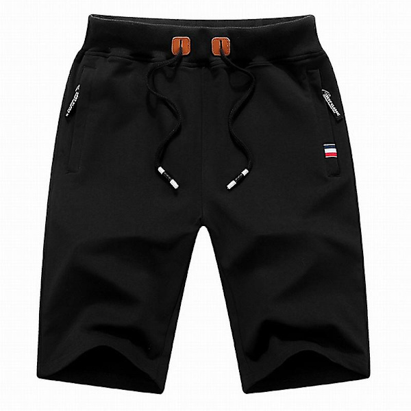Miesten shortsit rennot kesäshortsit taskuilla Black 4XL