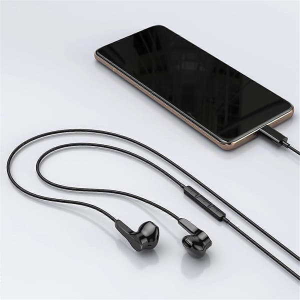 USB C Hovedtelefoner Magnetiske Kablede Ørepropper med Mikrofon