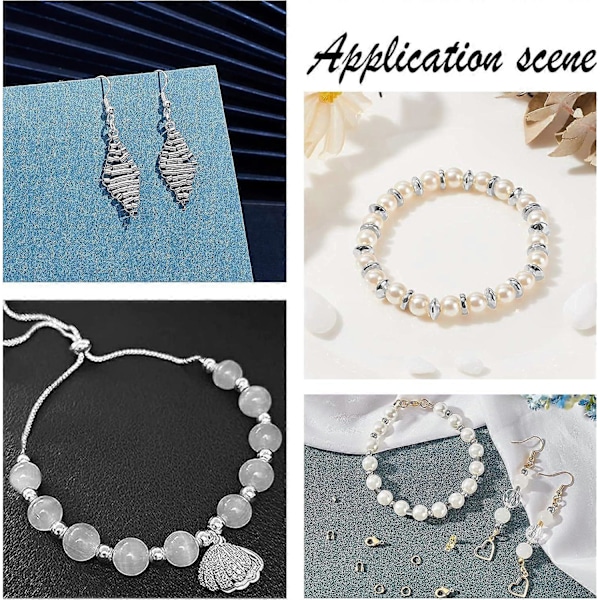 1 Ask 60 st 10 Stilar Mässing Distanspärlor Kub Kolonn Lös Pärla Platt Rund Smyckespärlor Tillbehör för Nybörjare DIY Armband Halsband Smycken M