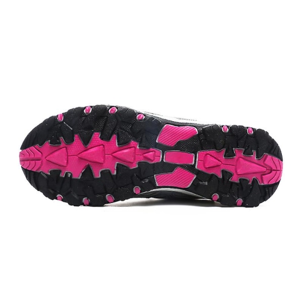 Dam Vandringsskor Låg-Top Sneakers För Utomhus Trailing Trekking Walking 3D231 Red EU 40