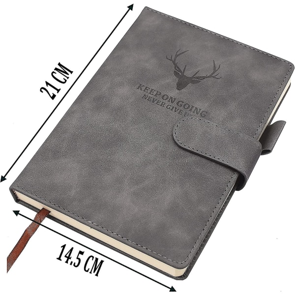 Anteckningsbok A5, Journal A5 Anteckningsblock Anteckningsbok, 360 sidor konstläder Hardcover Journal Notebooks med pennögla, Perfekt för kontor skola hem B