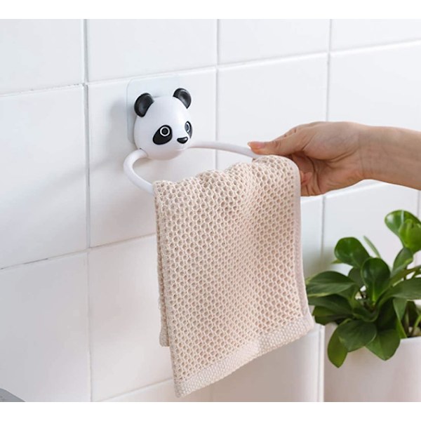 Cartoon Handduksring, Sugkopp Badrum Handdukshållare, Barn Plast Bagagehållare, Med En Stark 14,5 cm