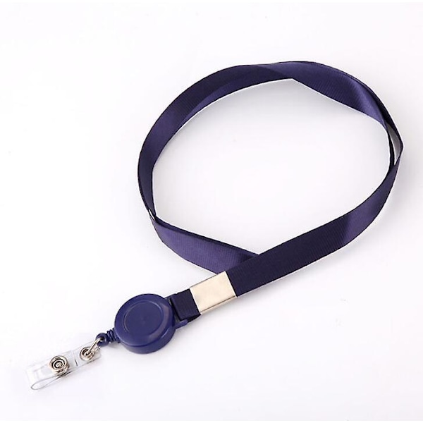 Sisäänvedettävä kaulanauha nimikorttipidikkeelle - toimistotarvikkeet Navy Blue
